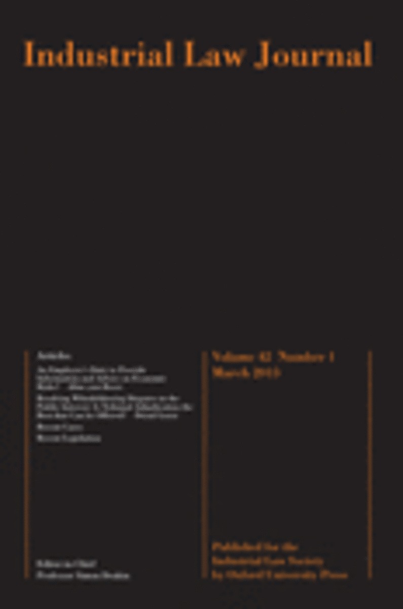 Industrial Law Society The Journal